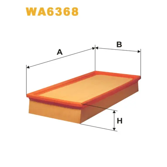 Фільтр повітря Wix Filters (WA6368) (Mitsubishi Carisma, Space Star; Volvo S40, V40)