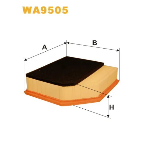 Фільтр повітря Volvo S60, XC70, XC90 Wix Filters (WA9505)
