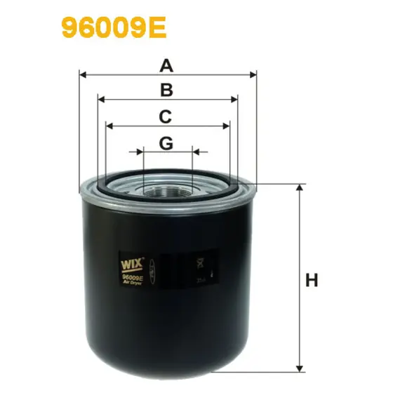 Фільтр оливи Wix Filters (96009E) - (Renault (RVI) Kerax, Magnum (AE), Midlum II, Premium Lander. Volvo F)