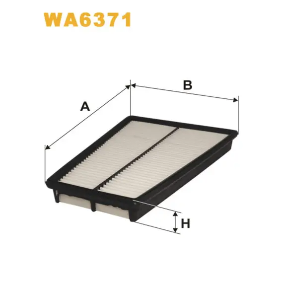 Фильтр воздуха Kia Clarus Wix Filters (WA6371)