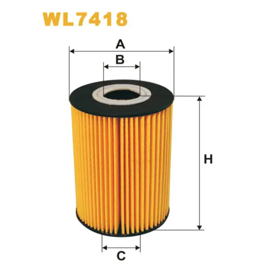 Масляный фильтр Nissan Atleon; Renault (RVI) Mascott; Nissan Cabstar III, Interstar, Patr Wix Filters (WL7418)