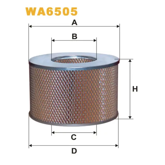 Фільтр повітря Toyota Coaster, 4-Runner, Landcruiser Wix Filters (WA6505)