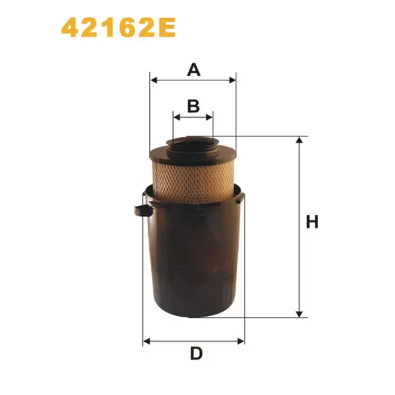 Фільтр повітря Evobus (Mercedes Bus/Setra) O 100; Mercedes 2T, 3T, 4T Wix Filters (42162E)