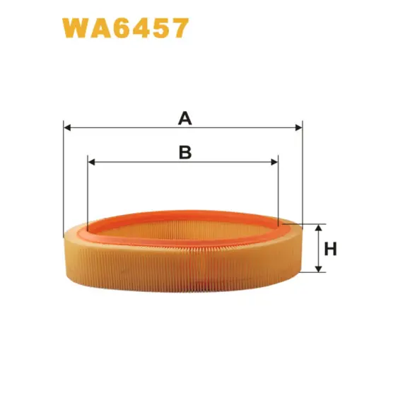 Фильтр воздуха Honda Accord II (83-85); Renault Clio, Express, Megane, R11, R19, R19 Wix Filters (WA6457)