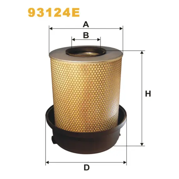 Фільтр повітря Mercedes Actros I Wix Filters (93124E)