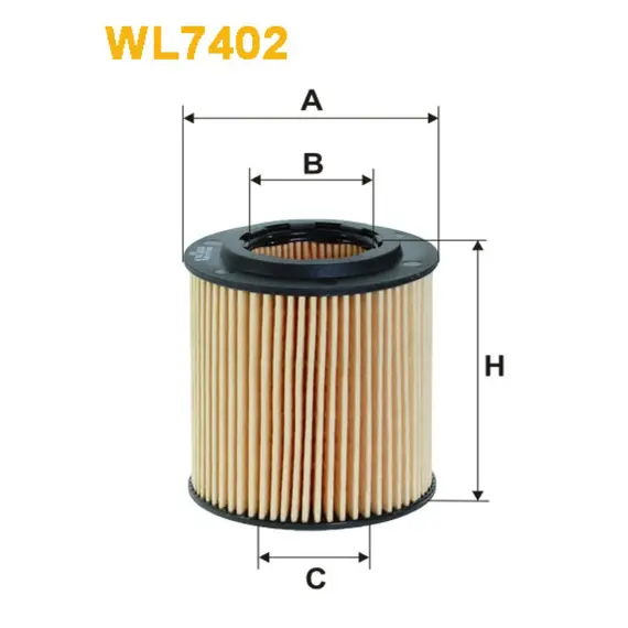 Масляный фильтр Alfa Romeo 159; Fiat Croma II, Punto III, Sedici; Opel Astra H, Signum, V Wix Filters (WL7402)