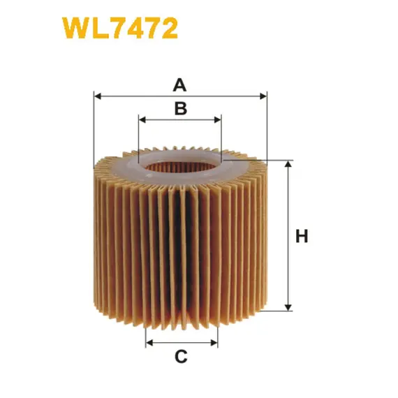 Фільтр оливи Lexus CT; Toyota Auris, Prius, Rav 4 III, Verso, Yaris II Wix Filters (WL7472)