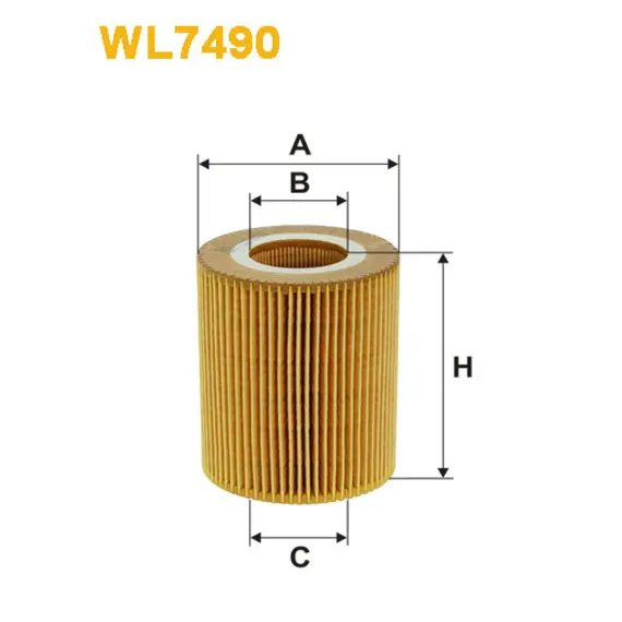 Фільтр оливи Citroen C5 II, C6; Jaguar; Landrover; Peugeot 407 Wix Filters (WL7490)
