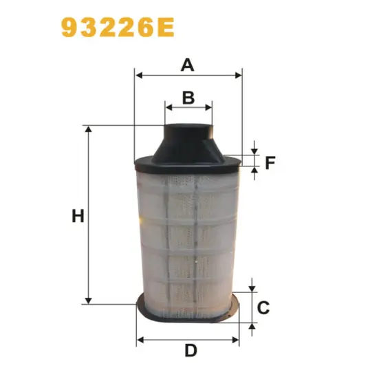 Фільтр повітря Volvo FL 6 Wix Filters (93226E)
