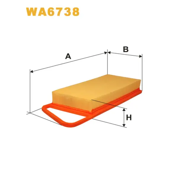 Фільтр повітря Citroen C1, C2, C3, C3 II, Nemo, Xsara; Ford Fiesta V (02-), Fiesta V Wix Filters (WA6738)