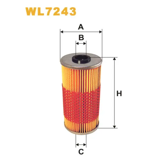 Масляный фильтр Mercedes 400, 500, CL (C140), E (W/R/C/S124), E (W/S210), S (W140), SL (R Wix Filters (WL7243)