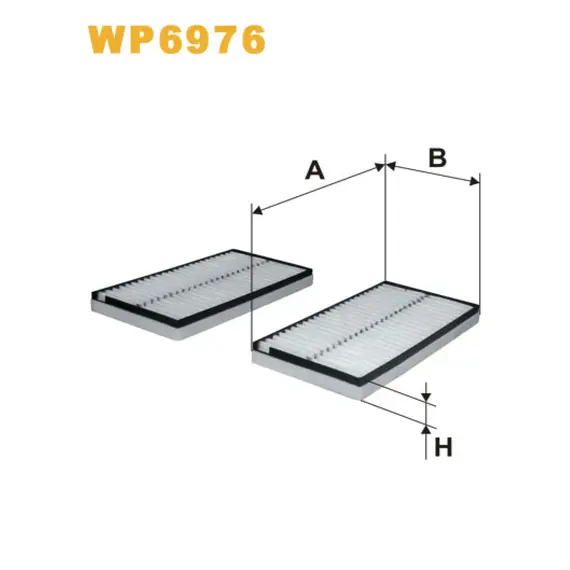 Фільтр салона BMW Serie 5 (E60/E61), Serie 6 (E63/E64) Wix Filters (WP6976)