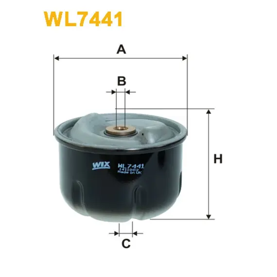 Масляный фильтр Wix Filters (WL7441) - (Ford Transit (07)Landrover Defender (90-), Discovery II)