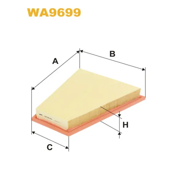 Фільтр повітря Wix Filters (WA9699) - (BMW Serie 5 (F10/F11/F18), Serie X1 (E84), Serie Z4 (E89))