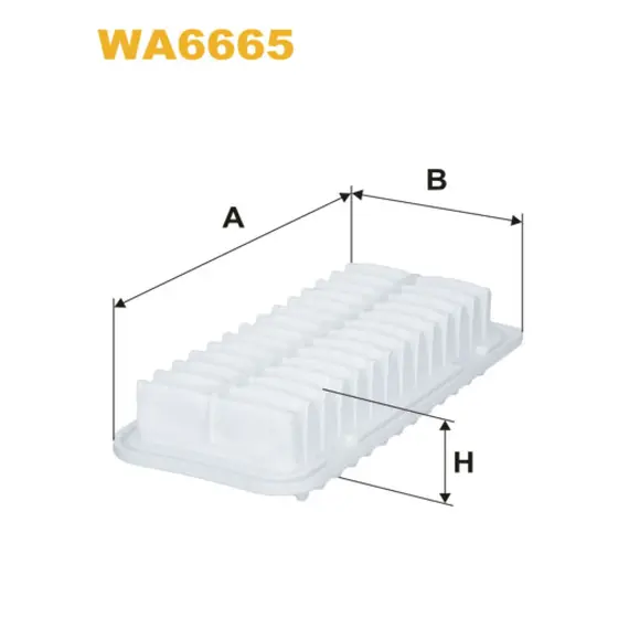 Фильтр воздуха Wix Filters (WA6665) - (Daihatsu Charade II; Subaru Trezia; Toyota Verso-S, Yaris II, Yaris III, Yaris/Yaris