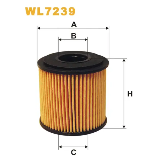 Фільтр оливи Smart Fortwo II, Roadster, Smart Wix Filters (WL7239)