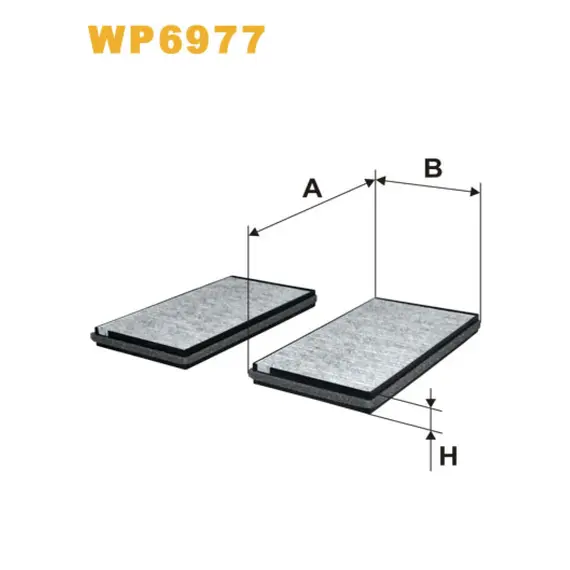 Фільтр салона Wix Filters (WP6977) (BMW Serie 5 (E60/E61), Serie 6 (E63/E64))
