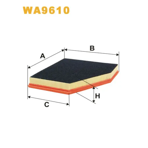 Фільтр повітря BMW Serie 5 (E60/E61), Serie 6 (E63/E64) Wix Filters (WA9610)