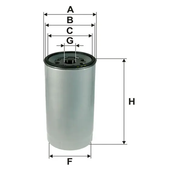 Фільтр паливний WIX FILTERS Evobus, Citaro, Mercedes-Benz, Renault, Scania, Atlas Copco MCT (95151E)