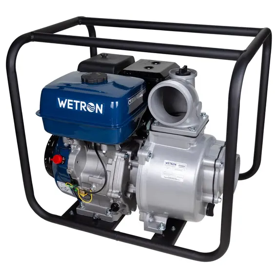 Мотопомпа 15 к.с. Hmax 30м Qmax 110м³/ч (4-х тактний) WETRON WM100CX (772553), фотография 2