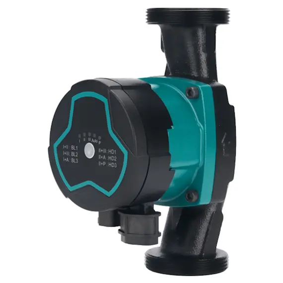 Насос циркуляційний енергозберігаючий 5-60Вт Hmax 8м Qmax 63л/хв Ø1½" 180мм + гайки Ø1" AQUATICA GPA25-8/180 III (774063)