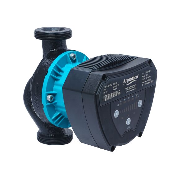 Насос циркуляційний енергозберігаючий 8-130Вт Hmax 8м Qmax 133л/хв Ø2" 180мм + гайки Ø1¼" AQUATICA GPA32-8/180 IV (774077)