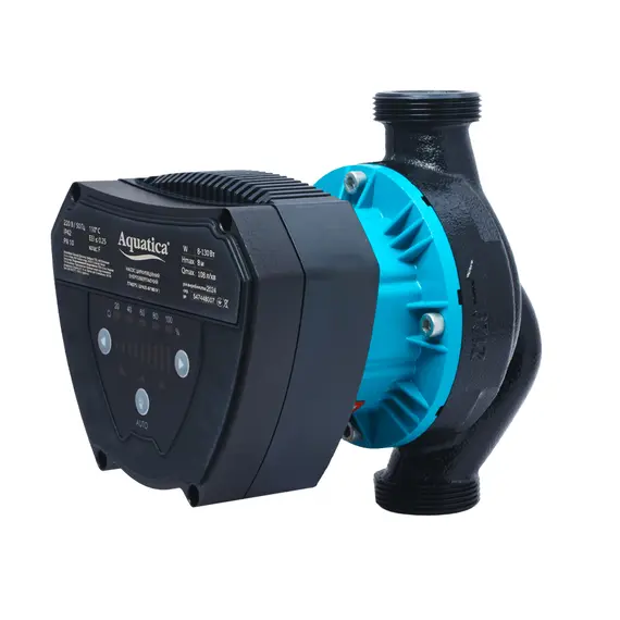 Насос циркуляційний енергозберігаючий 8-130Вт Hmax 8м Qmax 108л/хв Ø1½" 180мм + гайки Ø1" AQUATICA GPA25-8/180 IV (774075), фотография 2