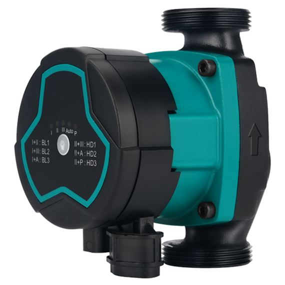 Насос циркуляційний енергозберігаючий 5-39Вт Hmax 6м Qmax 53л/хв Ø1½" 130мм + гайки Ø1" AQUATICA GPA25-6/130 III (774052)