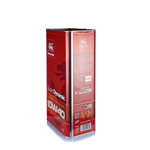 Олива 10W-40 Wolver SUPER DYNAMIC каністра 5л 4260 / 4260360942600, Об'єм, л: 5