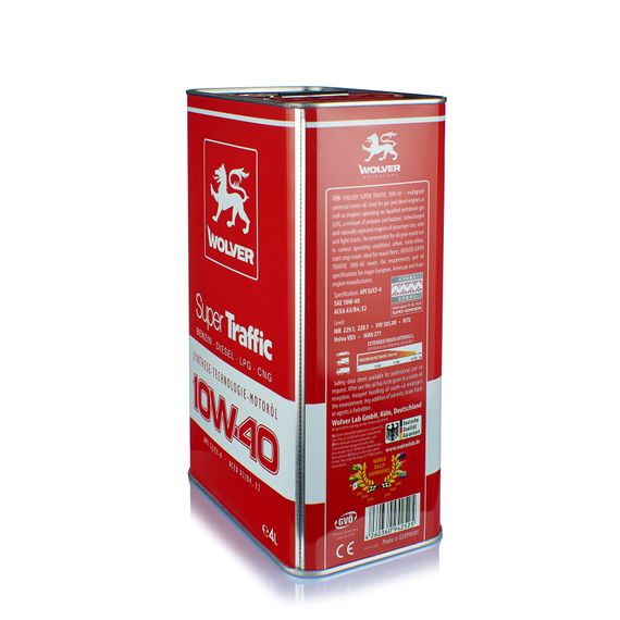 Олива 10W-40 Wolver SUPER TRAFFIC каністра 4л  (ГАЗ) 4252 / 4260360942525, Об'єм, л: 4