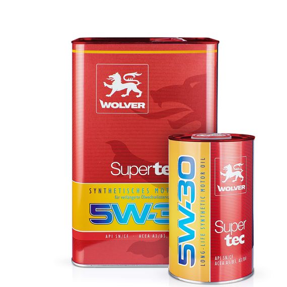 Олива 5W-30 Wolver SUPERTEC каністра 1л 4137 / 4260360941375, Об'єм, л: 1