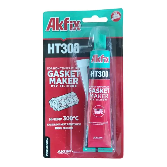 Герметик силіконовий термостійкий Akfix HT300 50гр SA215