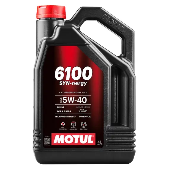 Олива моторна MOTUL 6100 Syn-nergy 5W-40 4 л (107978)
