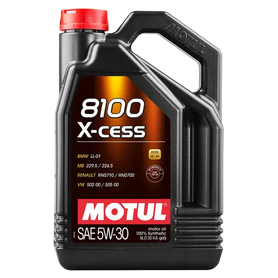 Масло моторное MOTUL 8100 X-cess 5W-30 5 л (108946/368106)