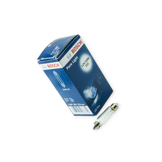 Лампа AC салону 12V10W 11*41mm SV8.5 BOSCH BOSCH 1987302210