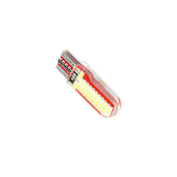 Лампа світлодіодна БЦ 12-5 лазер. WHITE 24 SMD 4014 силікон CYCLONE T10-037 4014-24 12V MJ