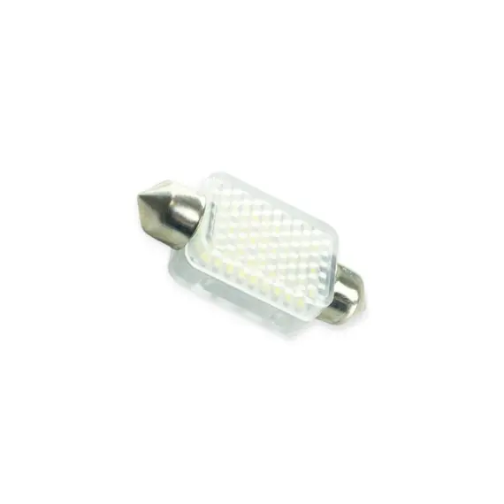 Лампа світлодіодна AC лазер. 12-10 WHITE 27*3014 39мм 5000K 210L CYCLONE T11-023(39) 3014-27 12V