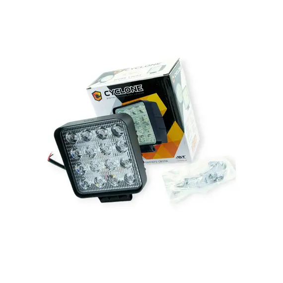Фара додаткова LED 117х117х47 (Д/В/Ш) 48W ближній CYCLONE WL-D14 48W 3030-16 FL
