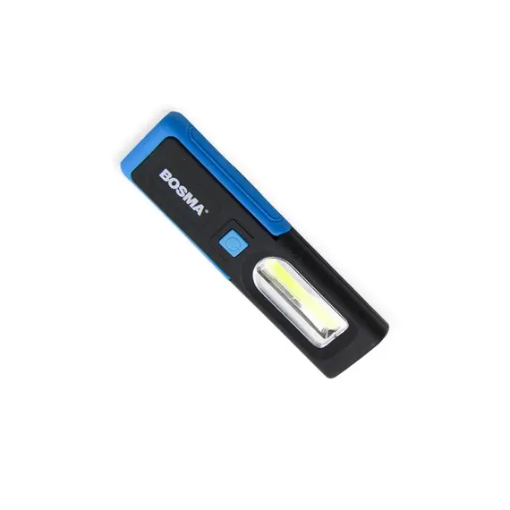 Ліхтар інспекційний 2W COB + 0.5W LED 3хААA магніт гачок на підставці з регулюванням BOSMA 6124
