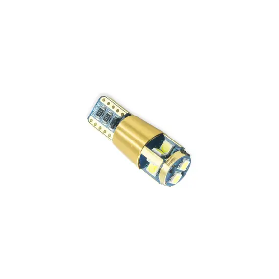 Лампа светодиодная БЦ 12-5 лазер. WHITE 10 SMD 3030 5000K 600L обманка CYCLONE T10-048 CAN 3030-10 12-24