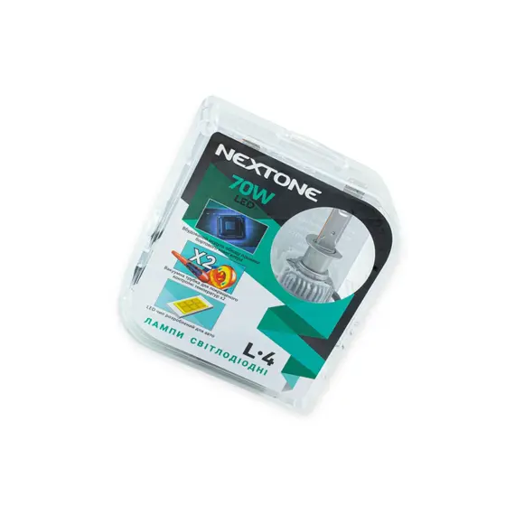 Лампа LED H1 12V 70W Nextone L4 6000K 18000L CAN BUS радіатор з вентилят. NEXTONE Nextone LED L4 H1