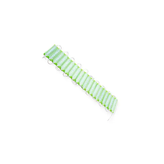Модуль світлодіодний 12V Зелений 6 SMD 2835 1.2W 6D Лінза (20шт) MEGALIGHT 12V H10425-2835-6D G (1.2W)