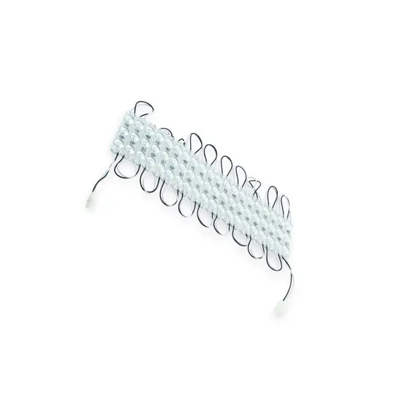 Модуль світлодіодний 220V Білий 3 SMD 2835 3D 2W лінза (20шт) MEGALIGHT 220V HD7515-2835-3D W (2W)