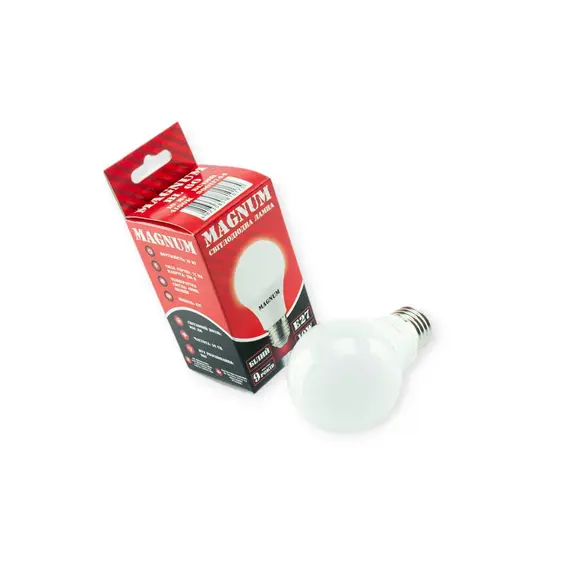 Лампа побутова діодна 220V E27 10W A60 4100K MAGNUM MEGALIGHT 90011744