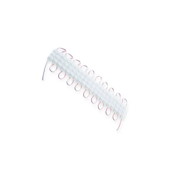 Модуль світлодіодний 12V Білий 3 SMD 2835 0.6W 3D Лінза (20шт) MEGALIGHT 12V H5316-2835-3D W(0.6W)
