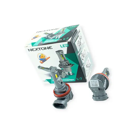 Лампа LED H8/H9/H11/H16 12V 25W L7 6000K 6000L радіатор NEXTONE Nextone LED L7 Н11
