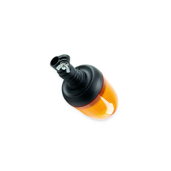 Мигалка жовта LED 12/24В d-130мм висота 270мм з кріпленням на трубу під роз'ємом 3 режими CAMETET 68806-66
