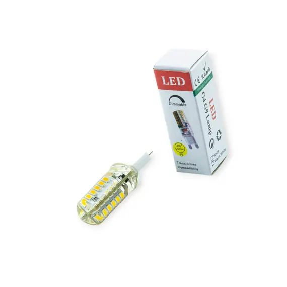 Лампа побутова діодна 220V G9 3.5W 3000K 9*15*30 (50) 2835-48PCS MEGALIGHT 31006200