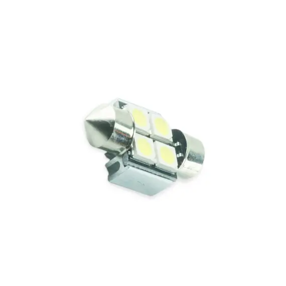 Лампа світлодіодна AC лазер. 12-10 WHITE 4*5050 31мм 56Lm обманка MEGALIGHT 32110