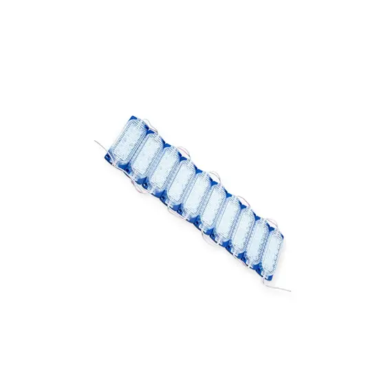 Модуль світлодіодний 12V Синій 12 SMD 2835 12D 2.4W Лінза (10шт) MEGALIGHT 12V H9833-2835-12D BL (2.4W)